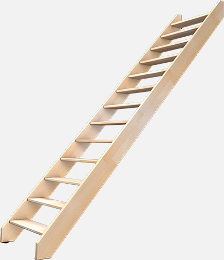 NOSTRA - Raumspartreppe gerade aus Holz (Buche)