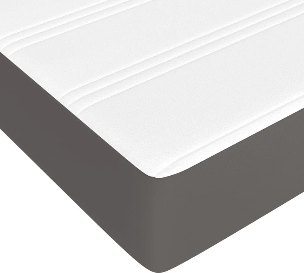 vidaXL Taschenfederkernmatratze Mittel Grau 140x190x20 cm Produktbild 