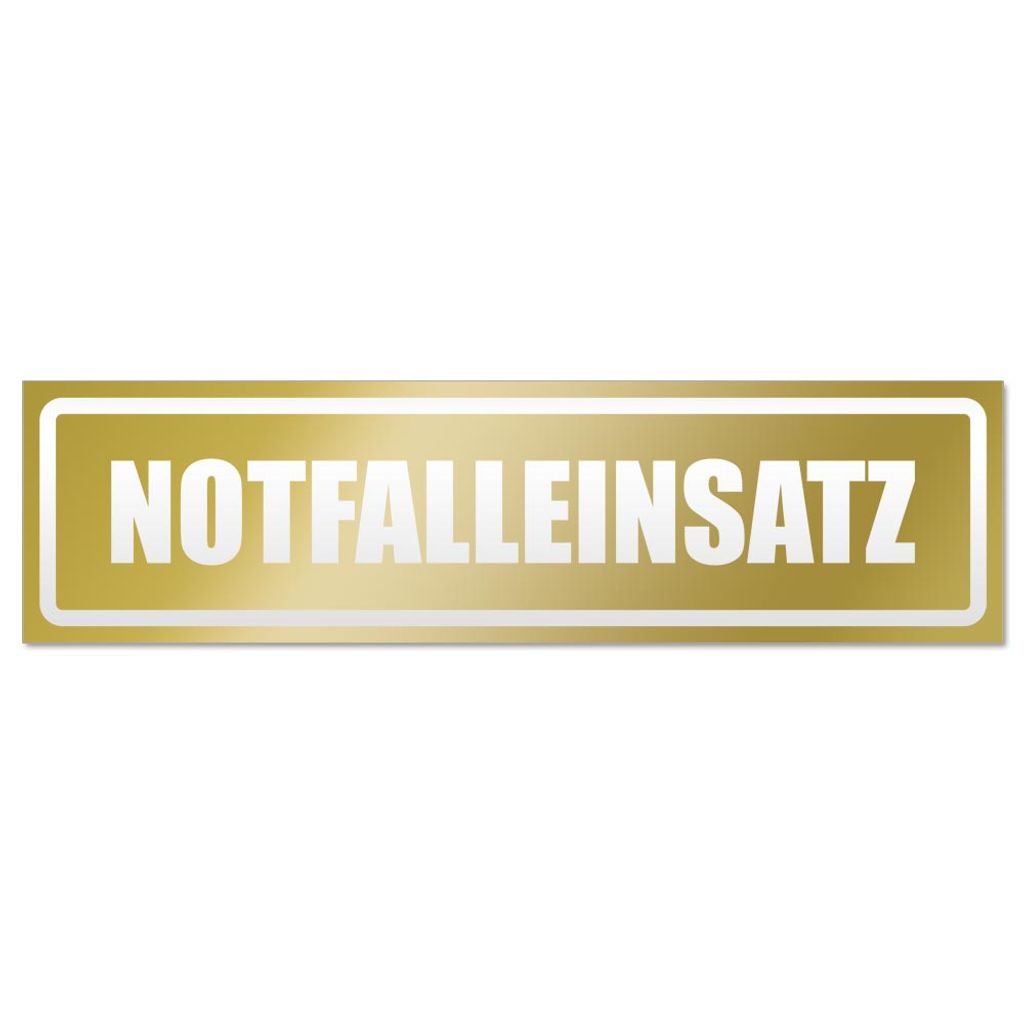 Notfalleinsatz invertiert Magnetschild Schild magnetisch