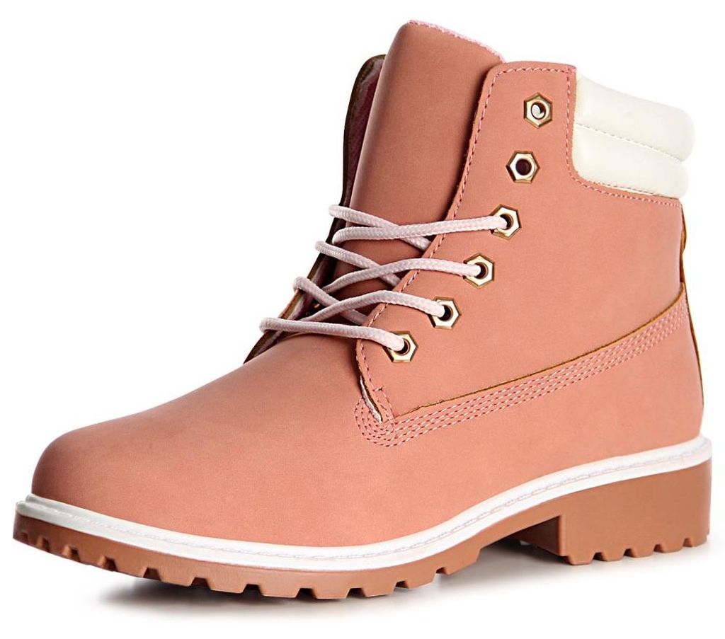 topschuhe24 971 Damen Worker Boots Stiefeletten Schnürer, Produktbild 
