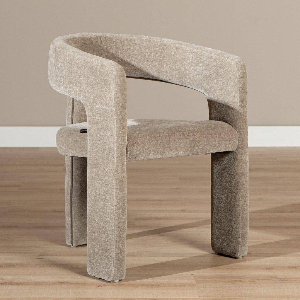 Bronx71 Esszimmerstuhl Bibi Chenille taupe