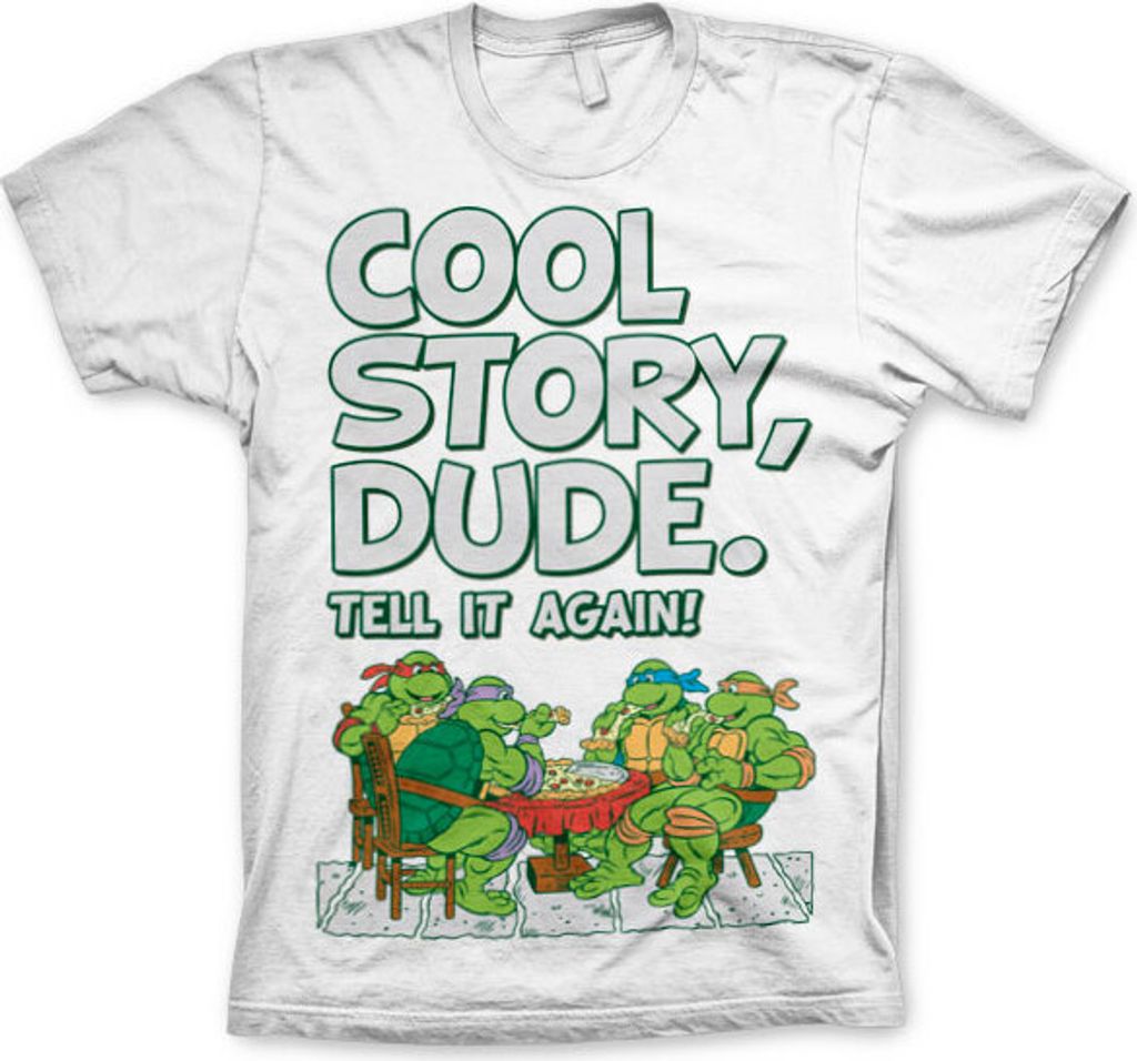 TMNT - Cool Story Dude T-Shirt - Large - White