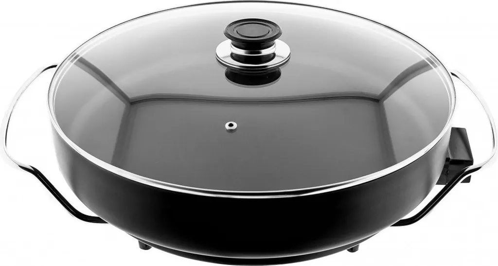 Padella per Grigliare Elettrica 40x7 cm Multifunzione Pizza Pan