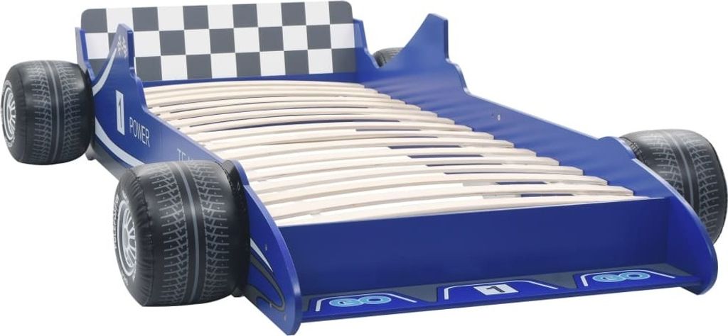 vidaXL Lit d'enfant au design de voiture de course 90 x 200 Image du produit 
