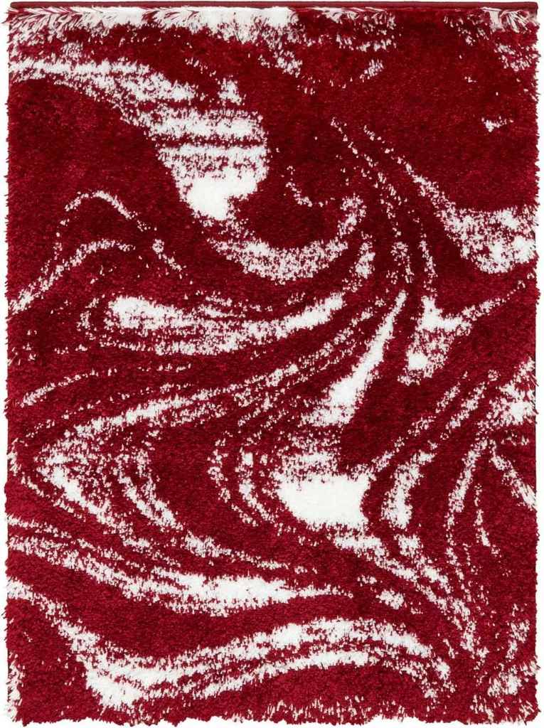 Tapis Moderne Poils Longs Ember 3 - Motif Abstrait Doux et Dense