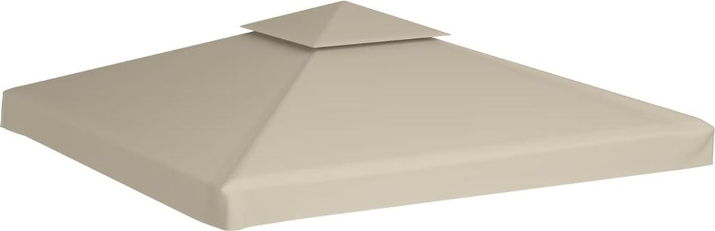 vidaXL Wymienny dach pawilonu 310 g/m² Beżowy 3x3 m Zdjęcie produktu 