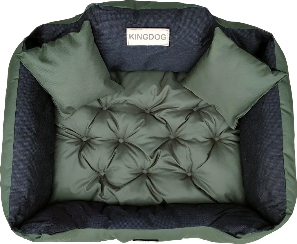 Letto KINGDOG Impermeabile Verde 130x105 cm - Ultra Resistente XXL - 4