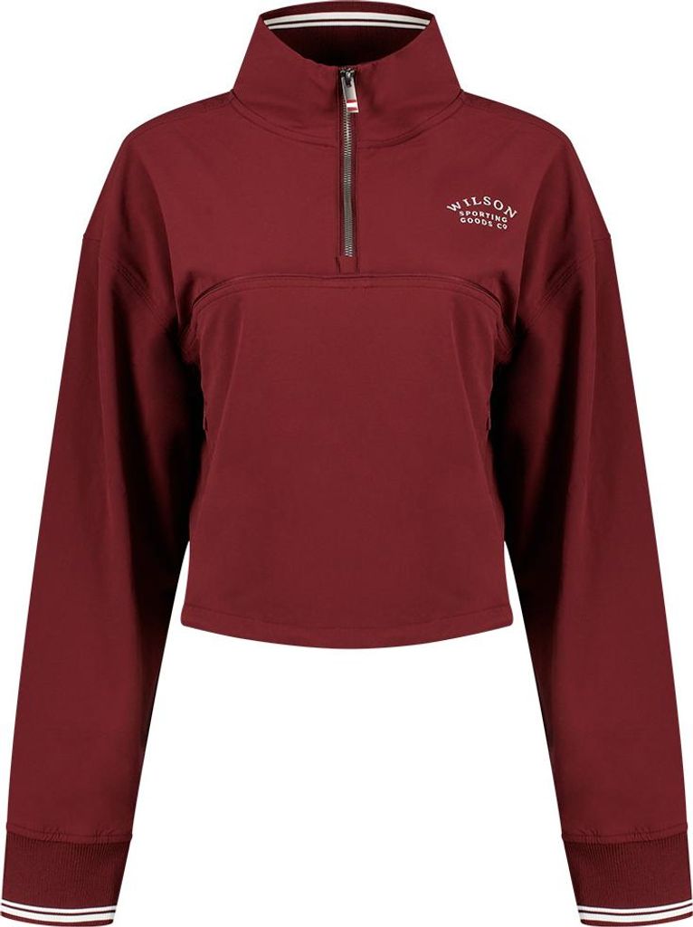 Wilson Davenport Halbreißverschluss-sweatshirt Rot L Damen Rot L