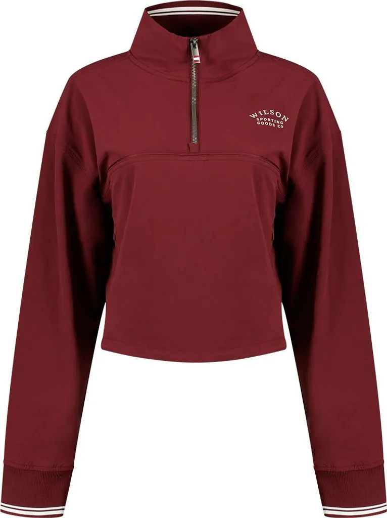 Sweat-shirt Femme Wilson Davenport Rouge Taille L - Look Sport Chic