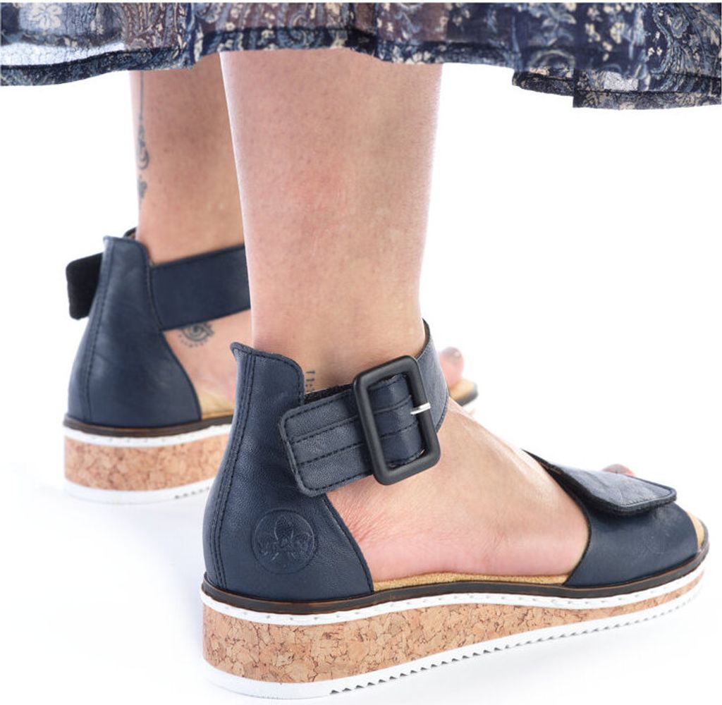 Rieker Damen Sandalen geschlossene Ferse Klettverschluss Produktbild 32