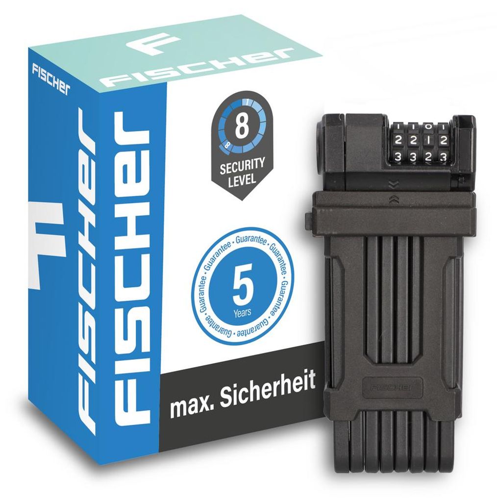FISCHER Faltschloss Zahlen PROTEC - FN110 Länge 110cm