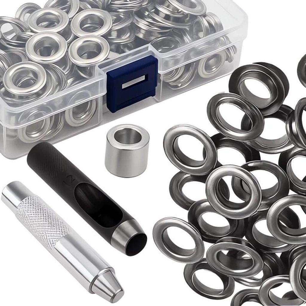 Gardlov 25811 Set di occhielli con rivettatrice e punzone, Immagine del prodotto 