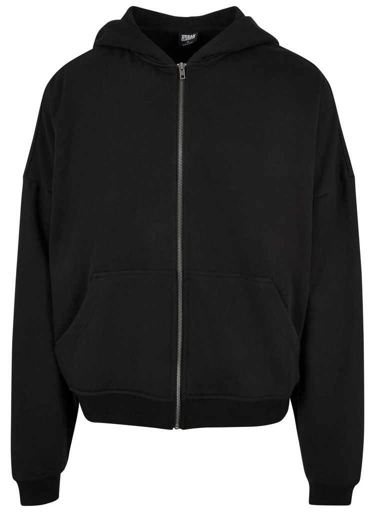 Urban Classics - "90's" Kapuzenjacke Mit Reißverschluss für Herren TN1620 (5XL) (Schwarz)