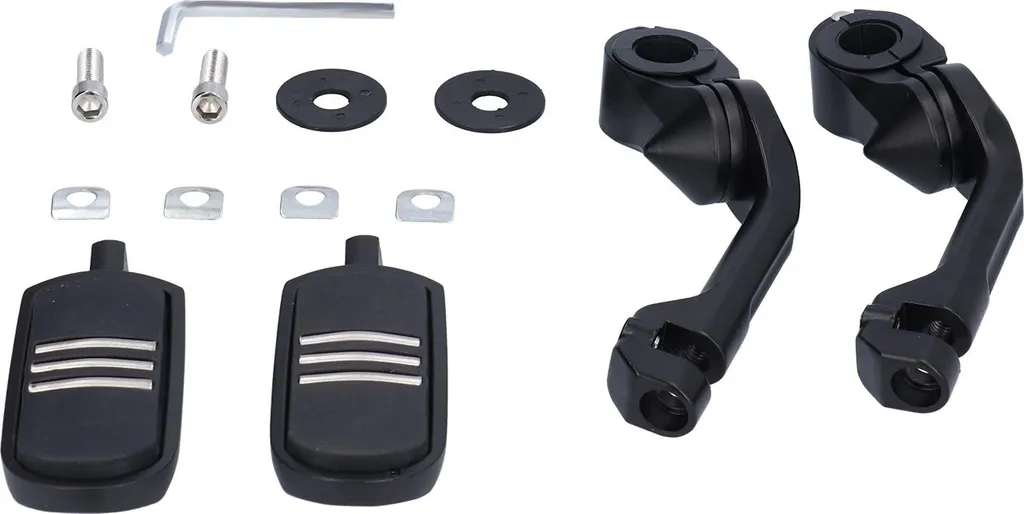 Kit Poggiapiedi Regolabili Yamaha 360° - Ricambio Morsetto Rinforzato