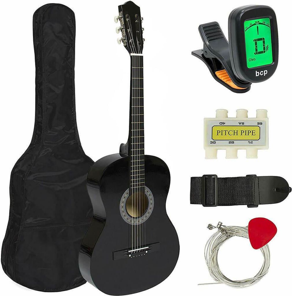 Set chitarra acustica per principianti con accordatore Immagine del prodotto 