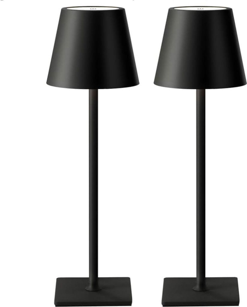 Visdanfo drahtlose LED-Tischlampe, 5000-mAh, dimmbar, 2700-6000K, wasserdicht, ideal für Schlafzimmer und Außenbereich