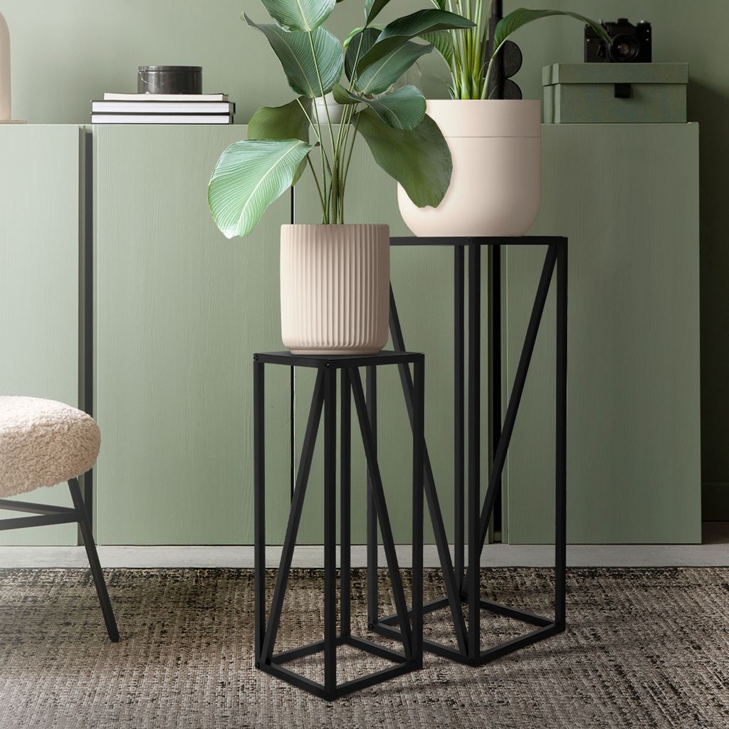 Set di 2 portafiori ML-Design, 21,5x21,5x57,4 / 26x26x73,5 Immagine del prodotto 