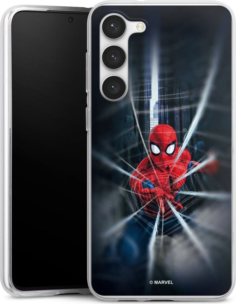 DeinDesign Handyhülle für Samsung Galaxy S23+ Silikon Hülle Case Smartphone Schutzhülle Kinofilm Marvel Spider-Man