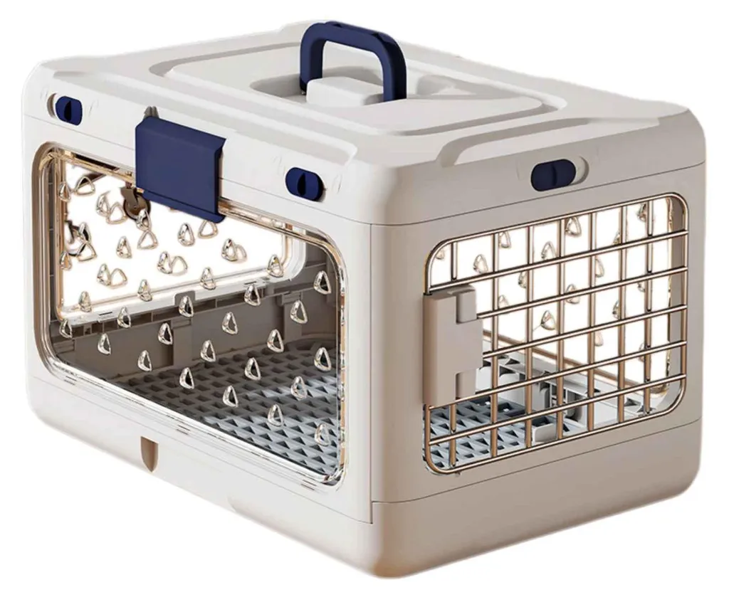 Cage de transport chat et chien pliable Zimilo idéale pour le voyage