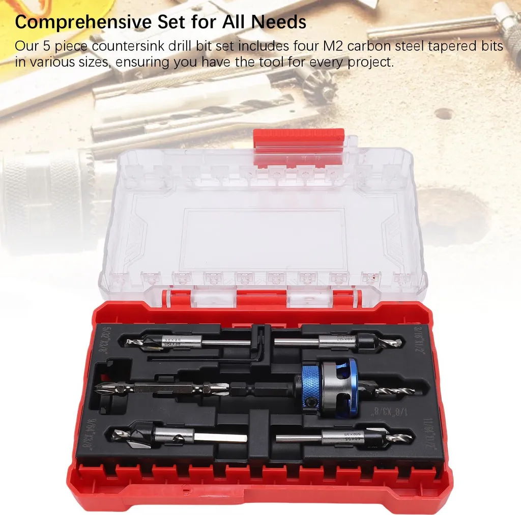 Foret à Chanfreiner M2 Ajustable avec Queue Hexagonale pour Menuisier - 16