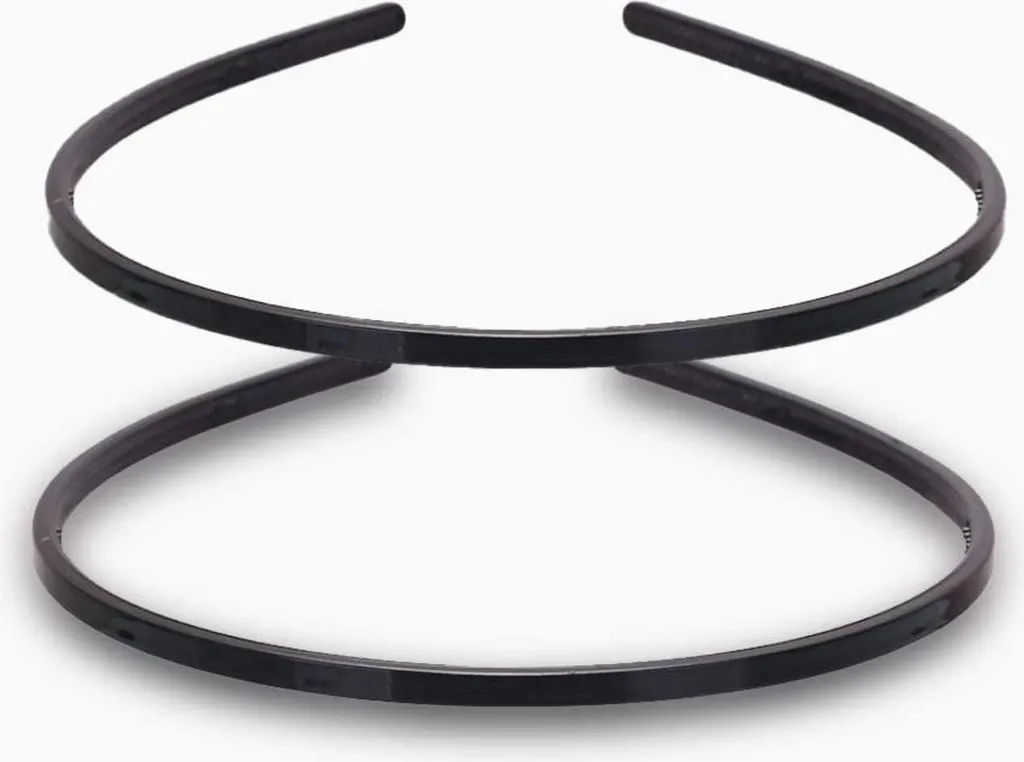 Set 2 Fasce Capelli Must-Have Nere con Dentini Anti-Scivolo