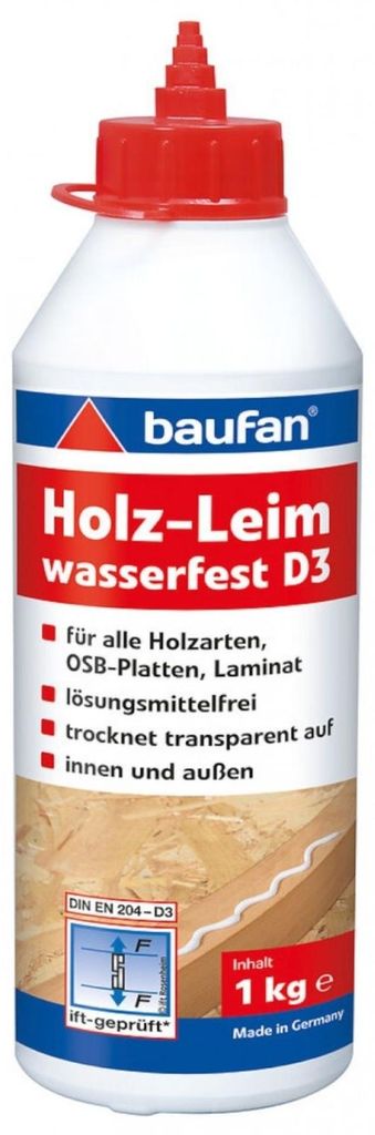 Baufan Holzleim wasserfest transparent 1kg 102473 Produktbild 