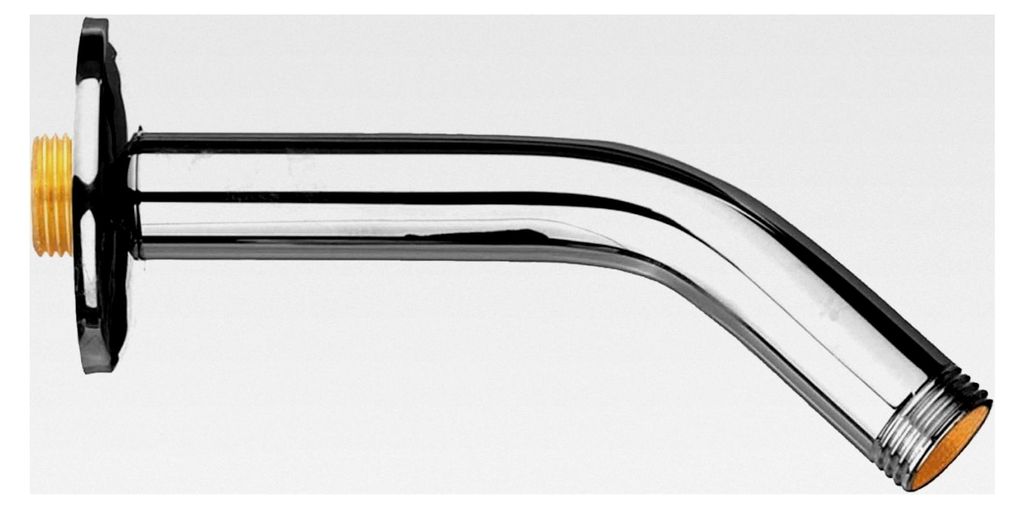 Universal 45° Brausearm Ø 20 mm für Kopfbrausen, Länge 150 mm, verchromtes Messing