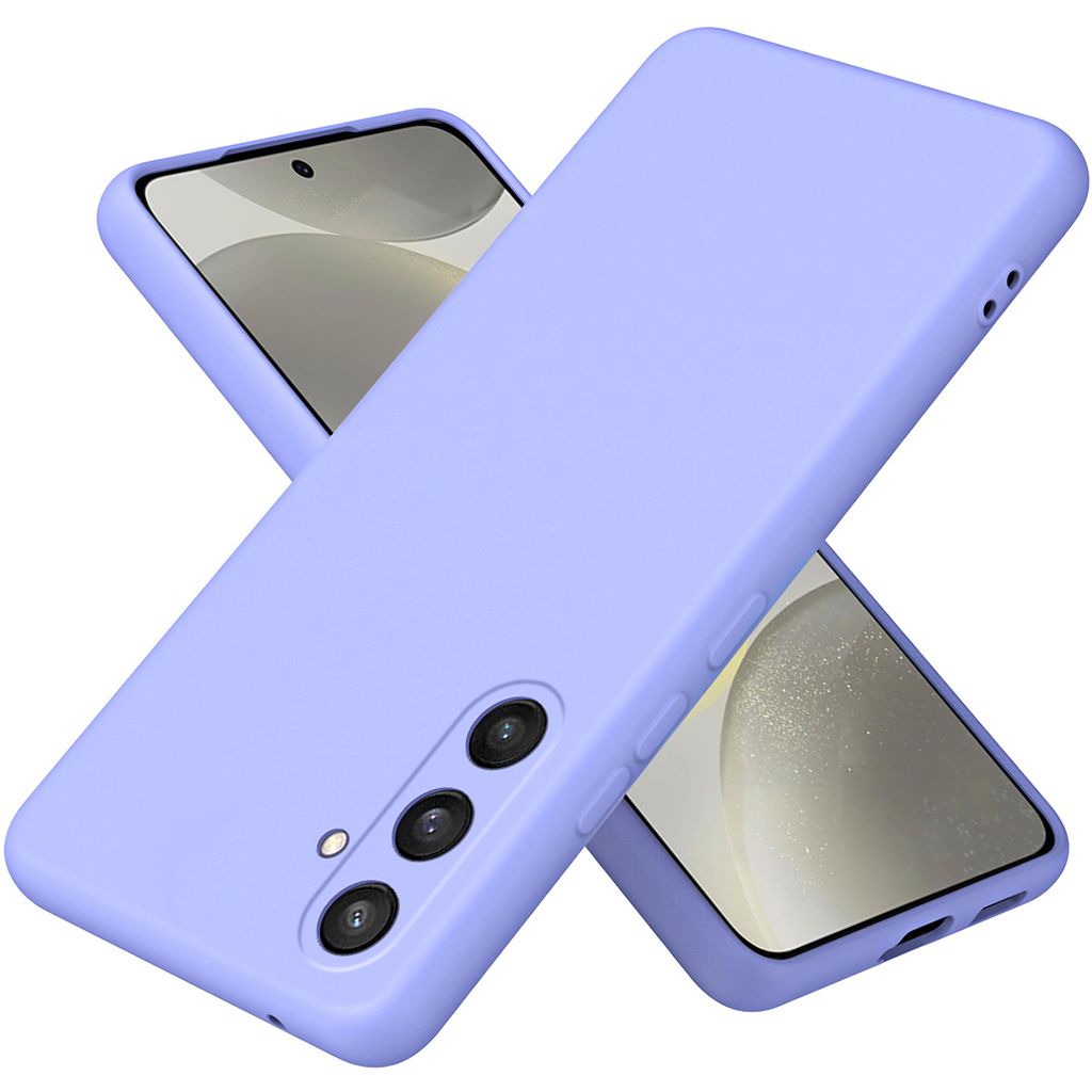 Galaxy S24+ Hülle, Flüssig Silikon Handyhülle Stoßfest Kratzfest Schutzhülle für Samsung Galaxy S24+ Lila