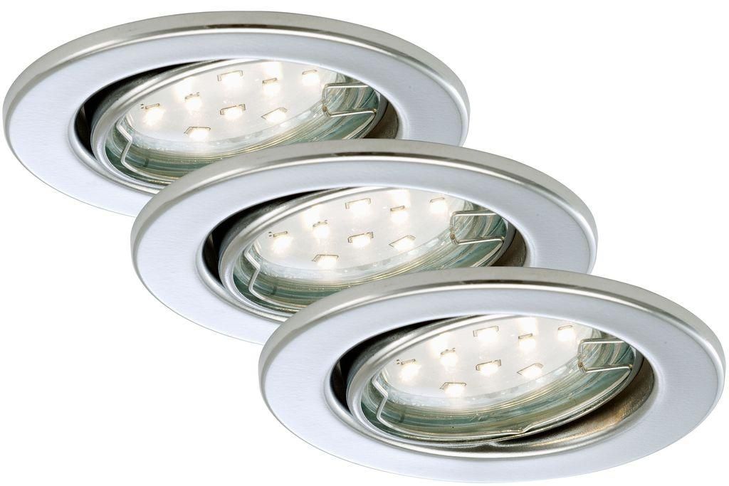 Briloner 7225-038: Juego de 3 focos LED empotrables, 3 x Imagen del producto 