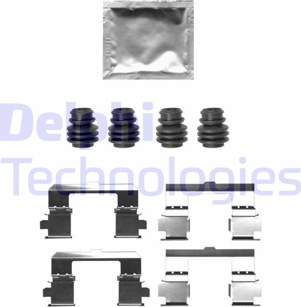 DELPHI LX0697 Zubehörsatz Scheibenbremsbelag Vorne für MAZDA CX-5 (KE, GH) für DS DS 5 Schrägheck