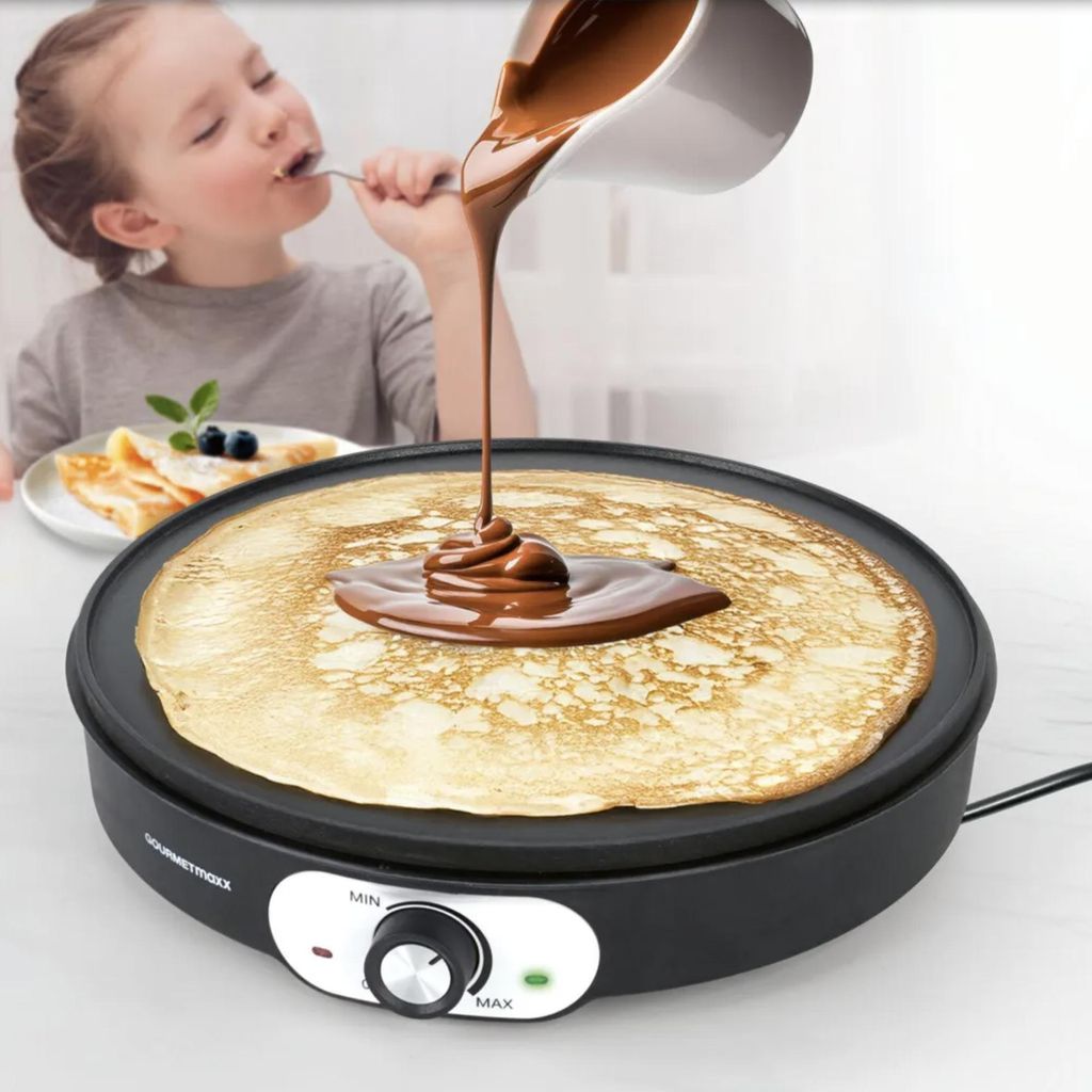 GOURMETmaxx Crepe Maker 1200W inkl. Teig-Verteiler & Produktbild 
