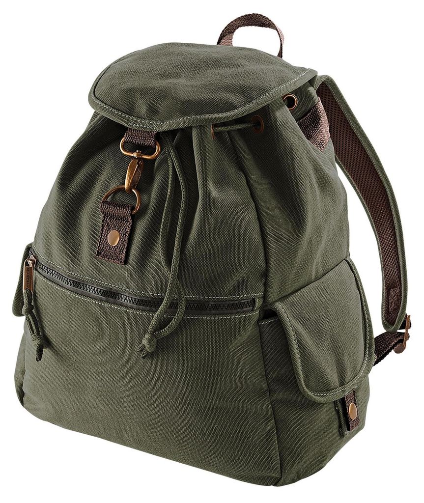 Quadra Vintage Segeltuch Rucksack - 18 Liter FK495 Produktbild 
