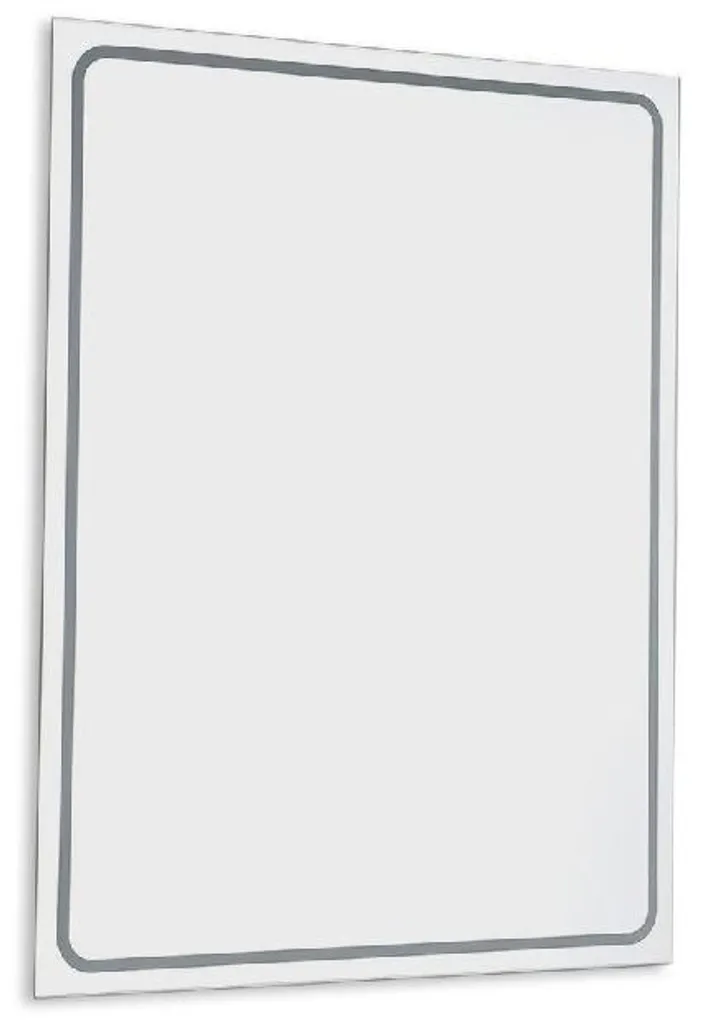 Miroir LED 600x800 mm Sapho Gemini II - Éclairage Homogène et Design