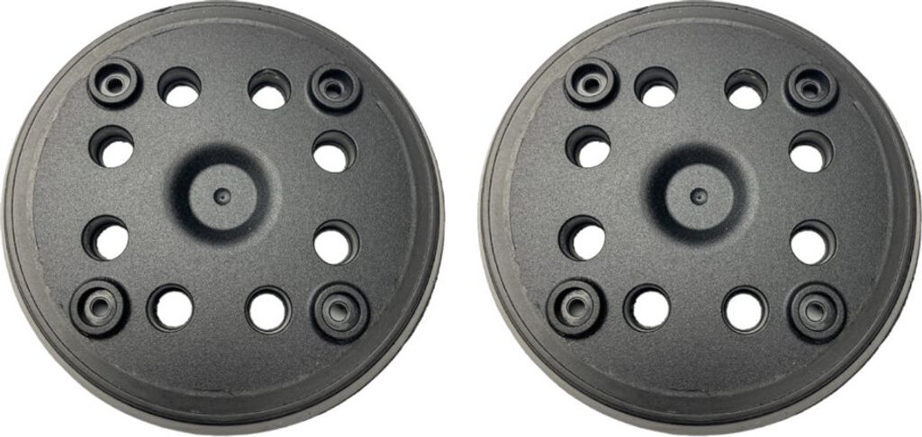 2x Trade-Shop 8-Loch + 4-Loch Klett Schleifteller / Produktbild 