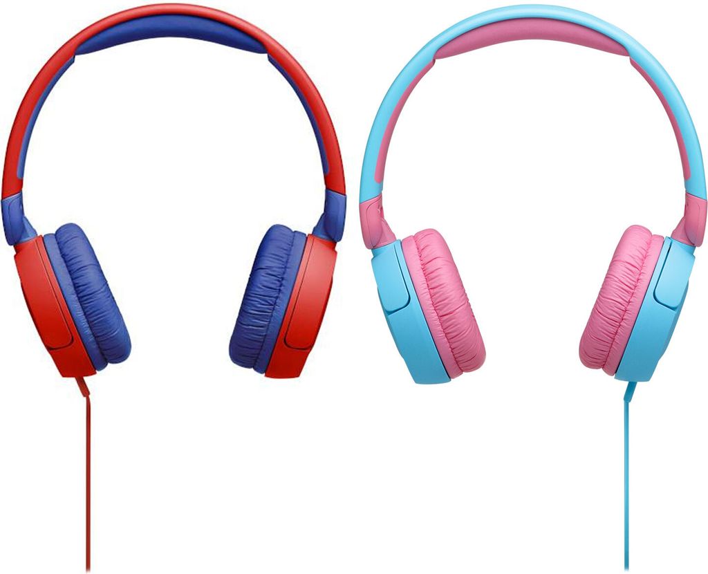 Káblové slúchadlá s konektorom 3,5 mm JBL JR310 červené a Obrázok produktu 