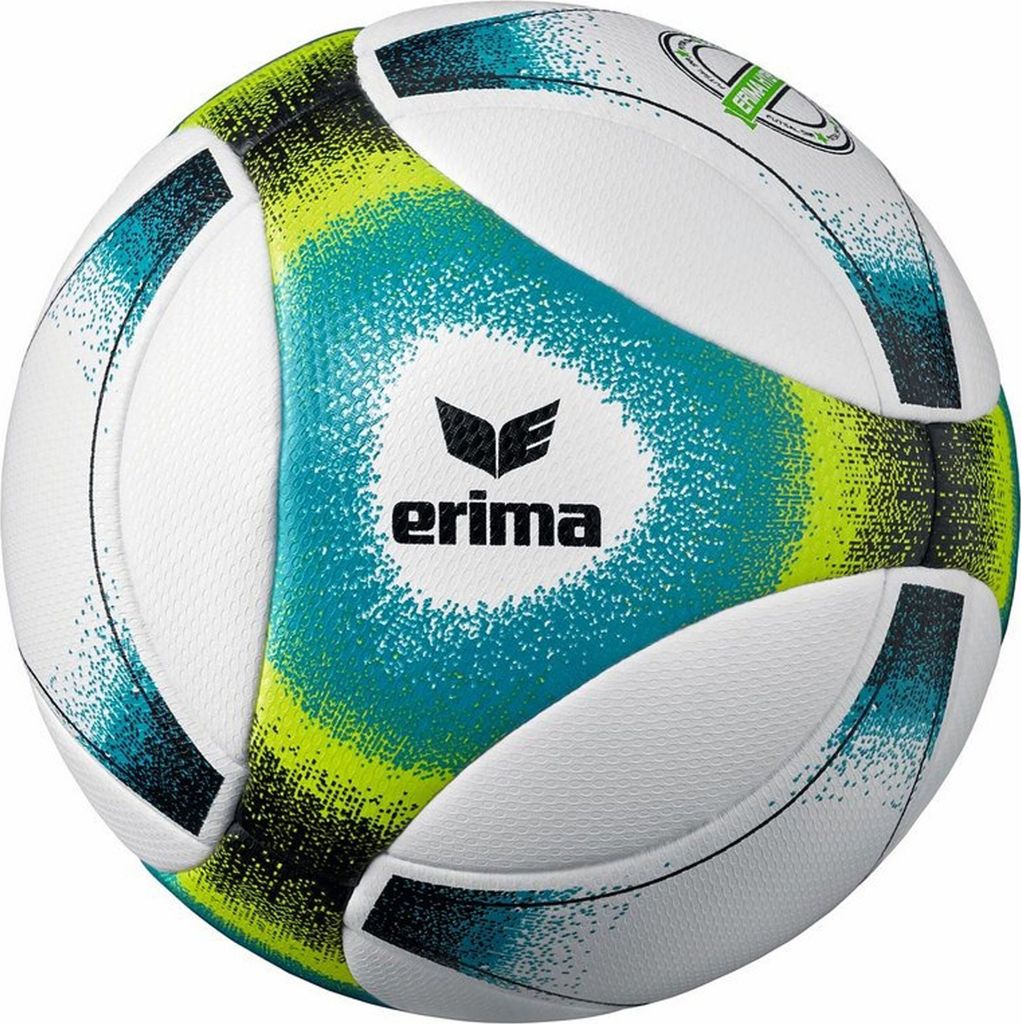 erima Hybrid Senior (440g) Futsal-Hallenfußball petrol/lime/black Gr. 4