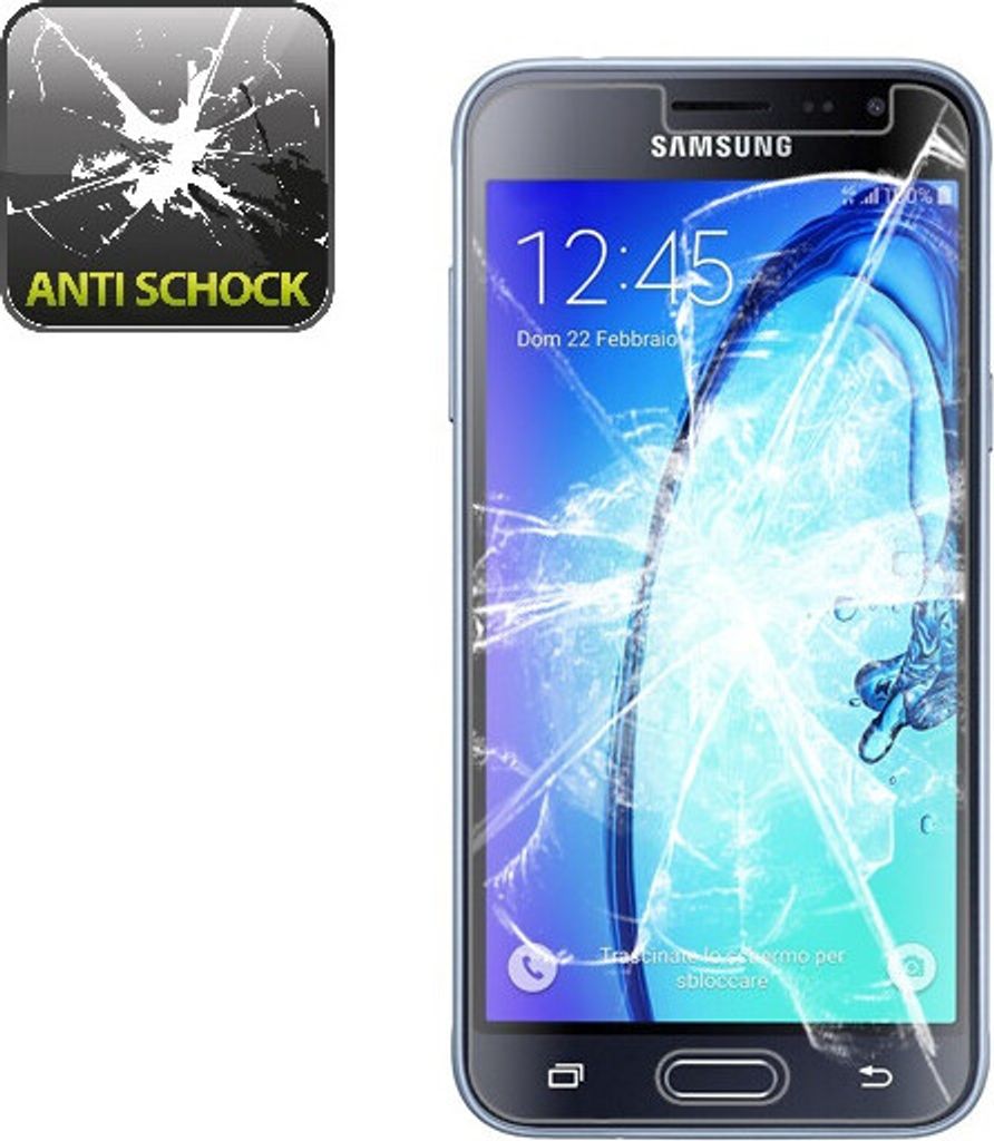 4x Panzerfolie für Samsung Galaxy J3 ANTI-SCHOCK Displayschutzfolie HD ULTRA
