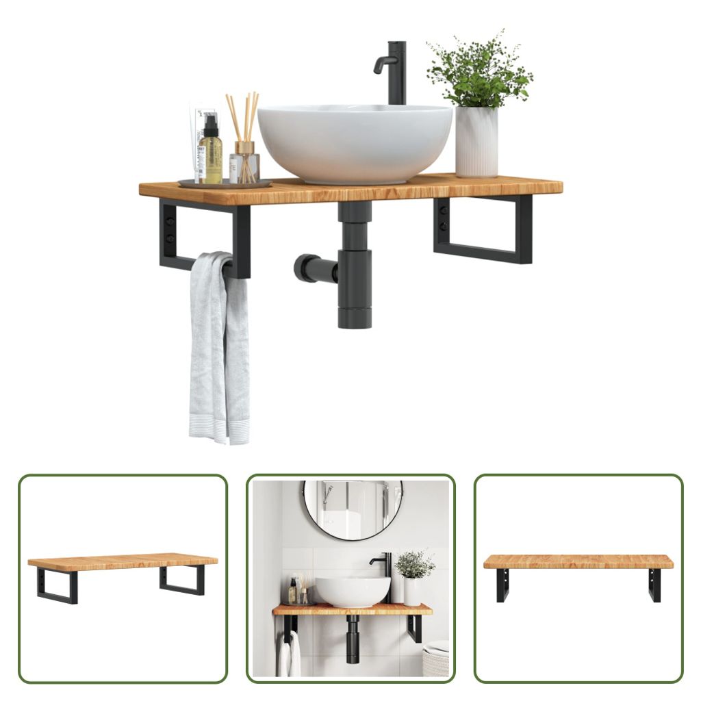 The Living Store Umyvadlová deska s ocelovou konzolou a Obrázek produktu 