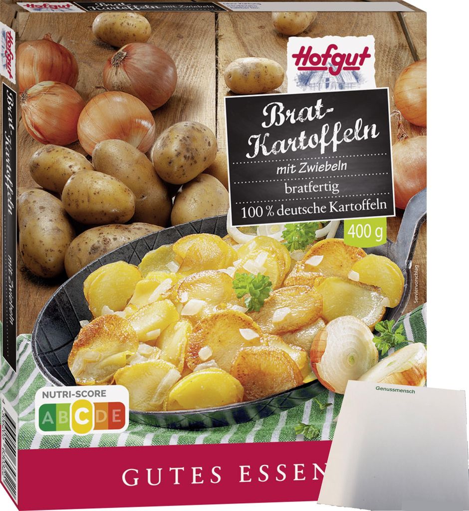 Hofgut Bratkartoffeln mit Zwiebeln (400g Packung) + usy Produktbild 