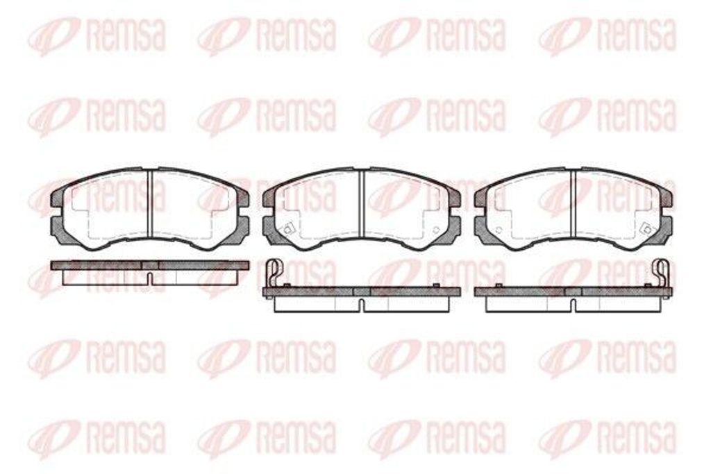 REMSA Bremsbeläge Satz Vorne Bremsklötze für OPEL Frontera A SUV (U92) 0425.02
