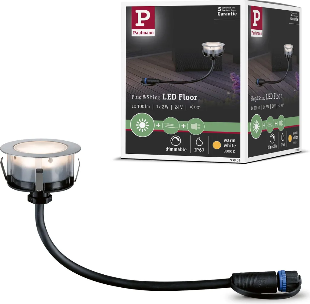 Faretto da Pavimento LED Paulmann Floor Eco - Sistema 24V Plug & Shine