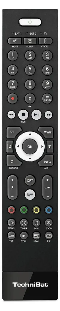 Télécommande TechniSat TECHNICONTROL pour récepteurs et TV ISIO noir