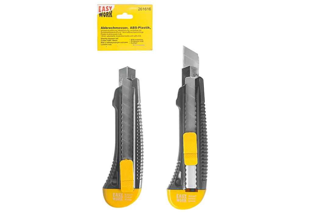 Taglierino EASY WORK EW 18mm 261616 - Precisione Industriale per DIY