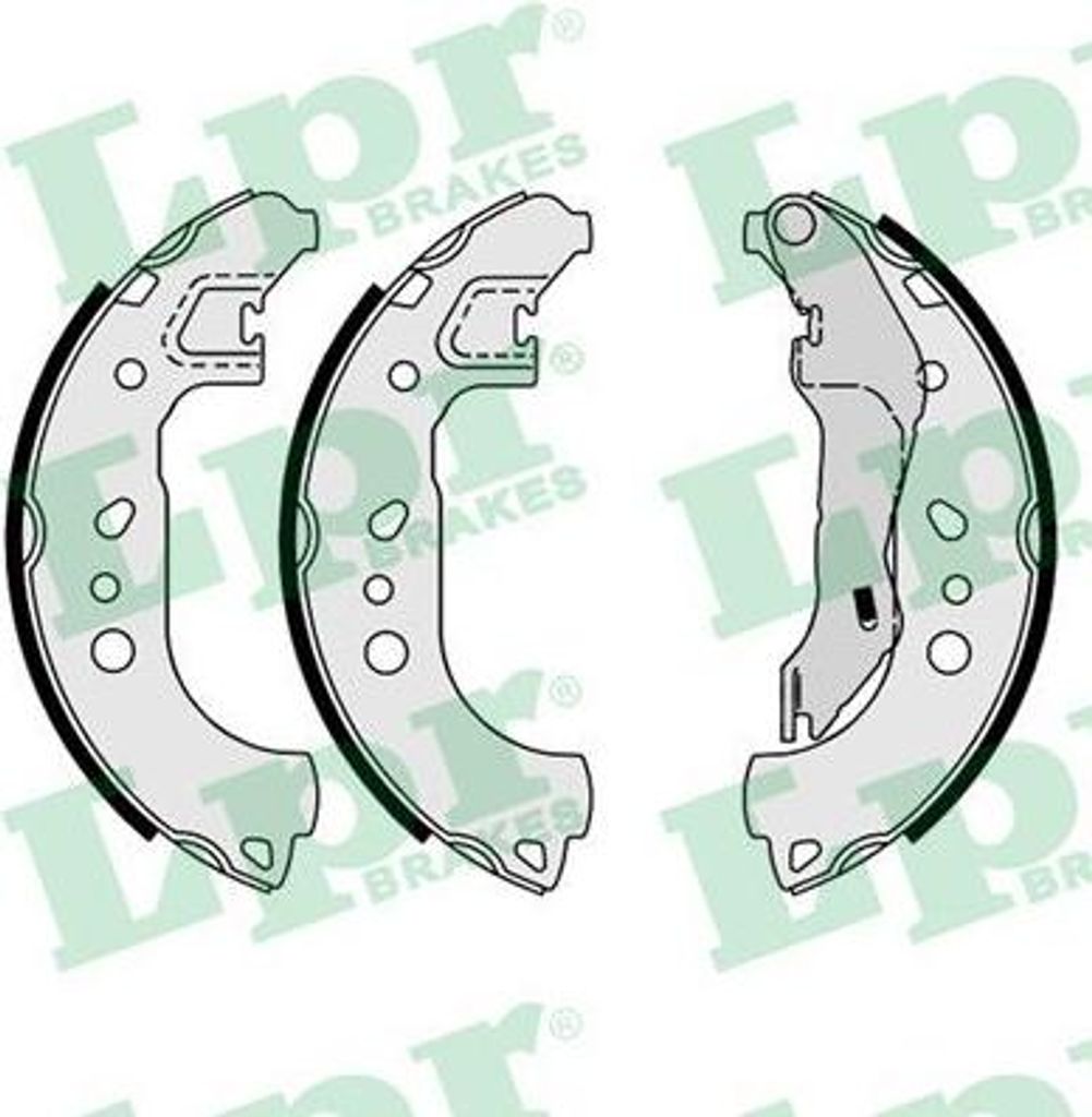 LPR 01179 Bremsbackensatz OE 6R0698525B kompatibel mit Rapid, Toledo, Roomster