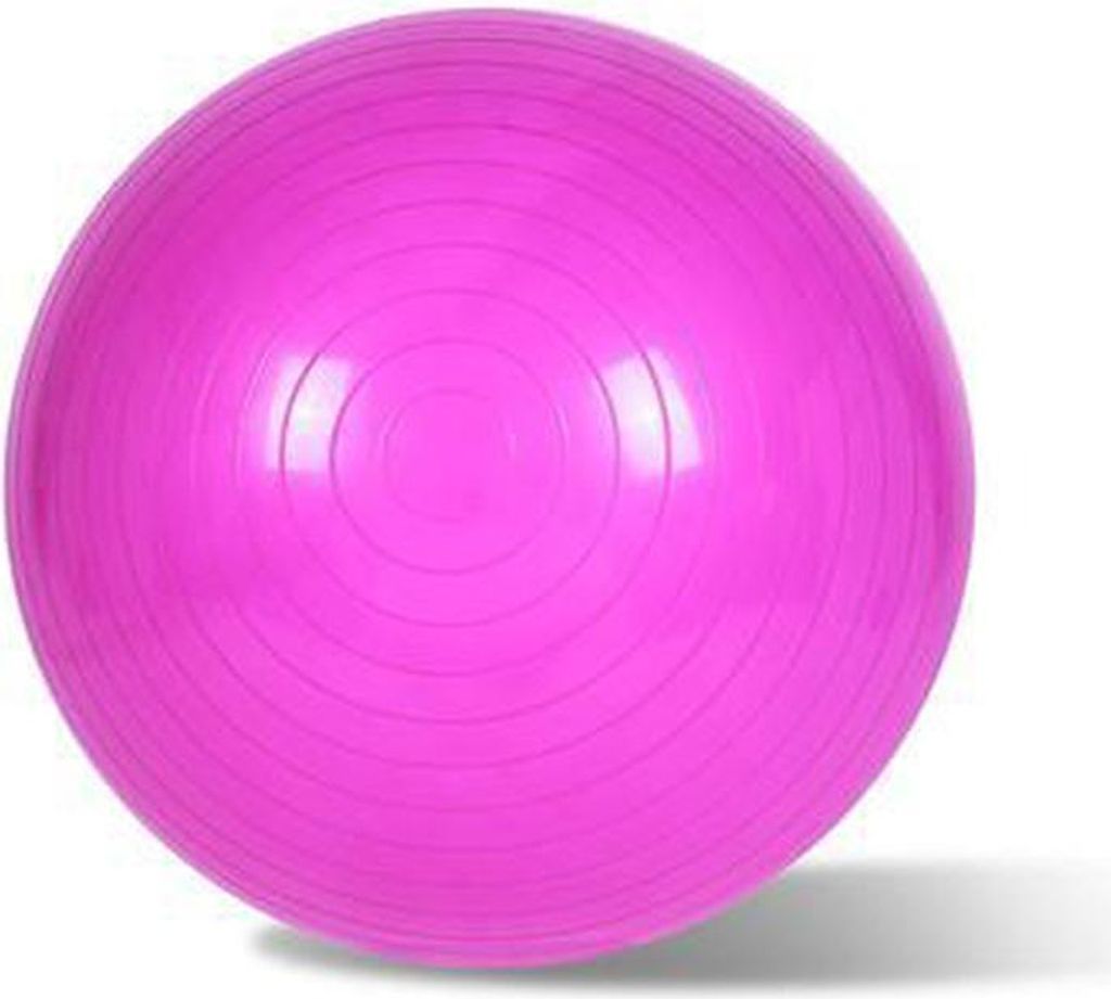 EmpireAthletics - Sitz- und Gymnastik-Ball mit Pumpe aus elastischem Gummi-Material mit 75 cm Ø - Sitzball Fitnessball in PINK