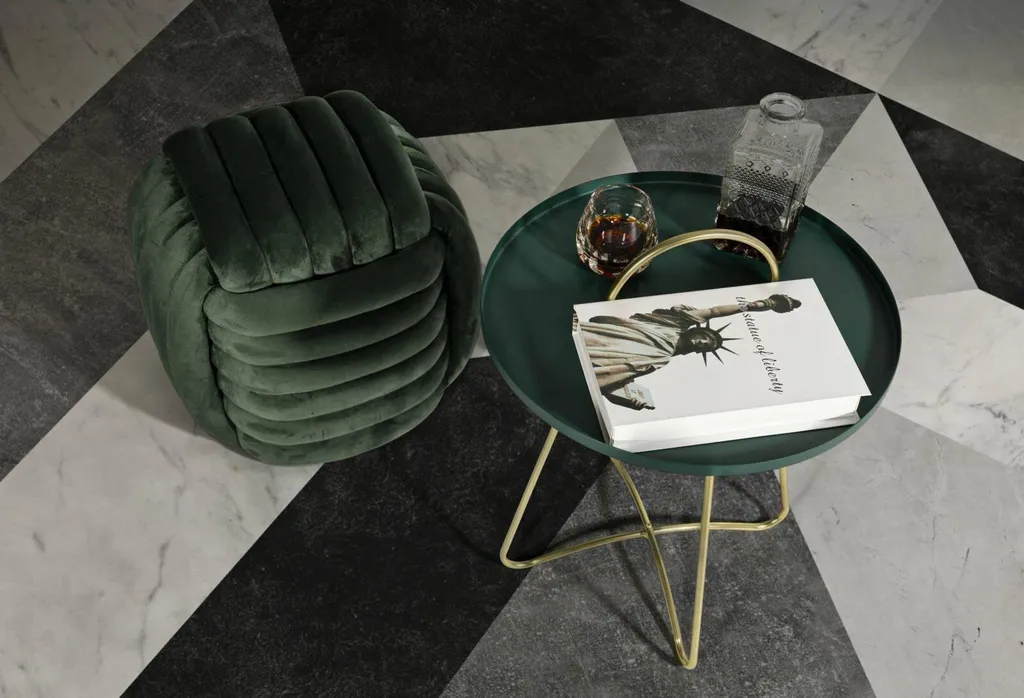 Table basse Nigra 45x45x59h Verte : Solution de Rangement et Gain Place - 2