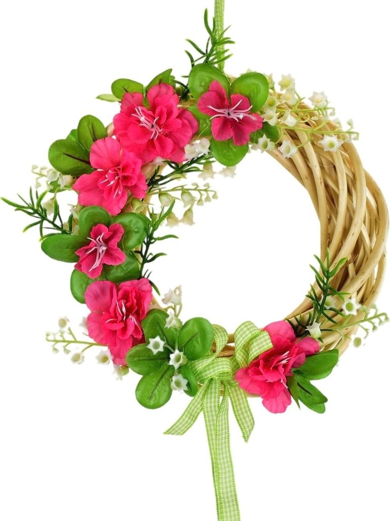 Weidenkranz mit Azaleen, grün Ø20 cm