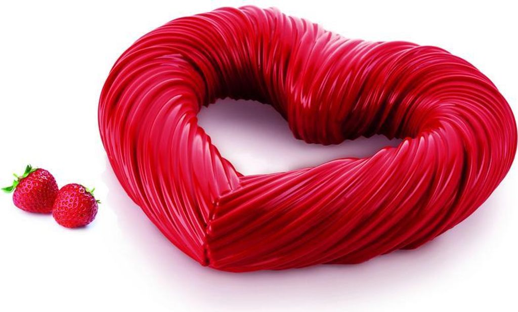 Silikonform Herz 3D 25x22x5cm 1,2l Produktbild 