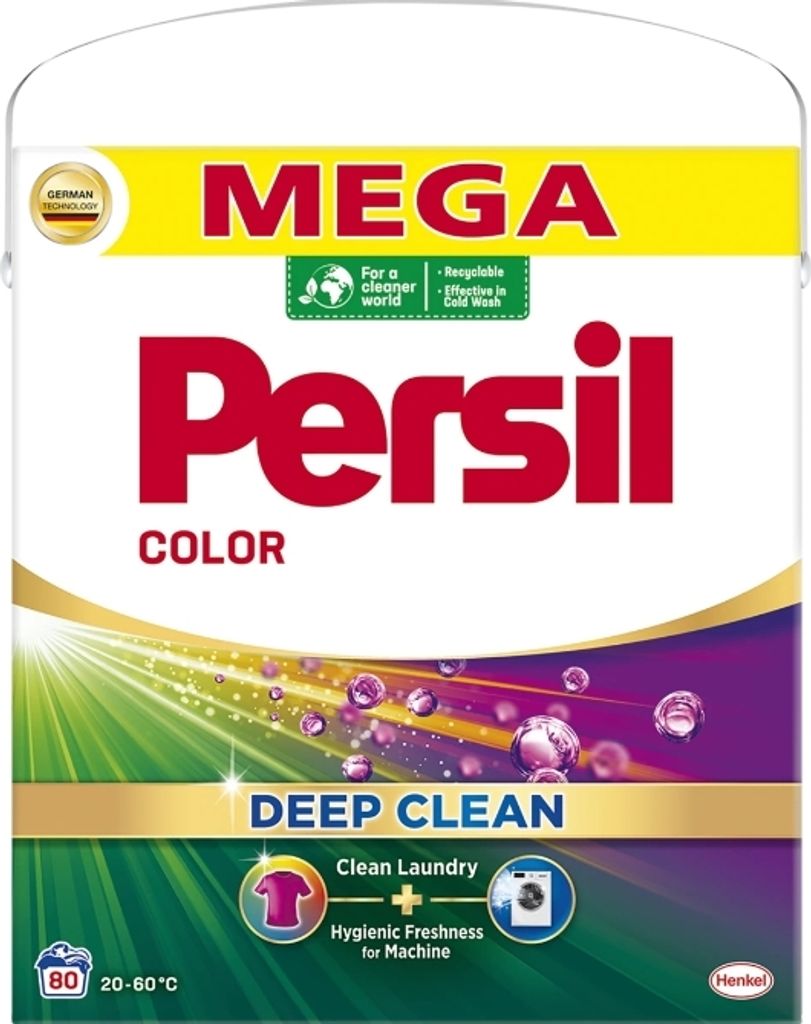 Persil Tiefenrein Color Waschpulver, 4,4 kg, Effiziente Fleckenentfernung, Strahlende Farben, Hohe Waschkraft