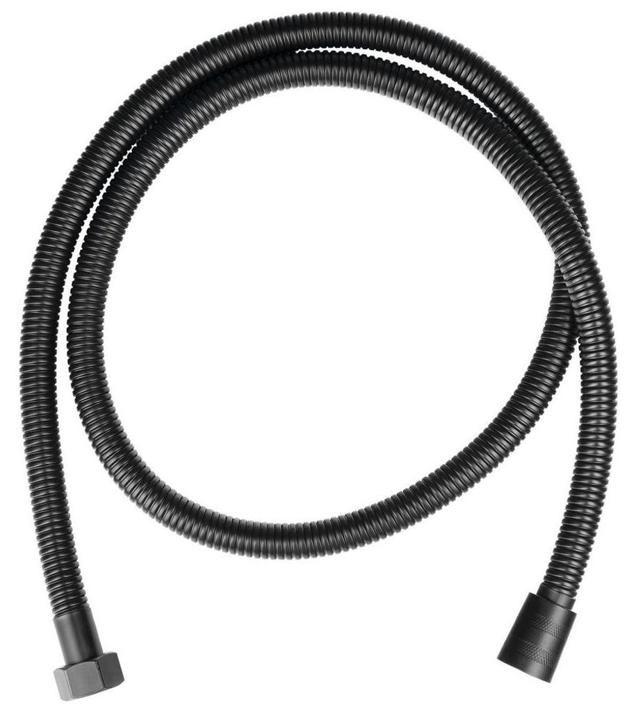 Kovová sprchová hadica POWERFLEX, 120 cm, čierna matná Obrázok produktu 